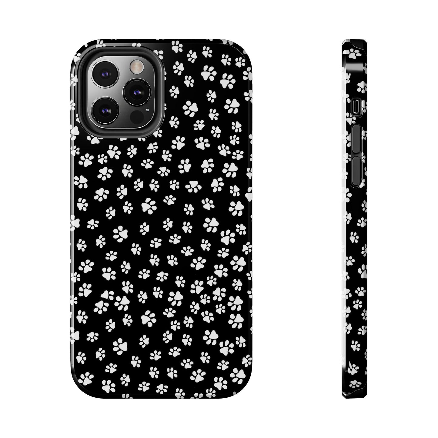 Little Paws Black / White Phone Case