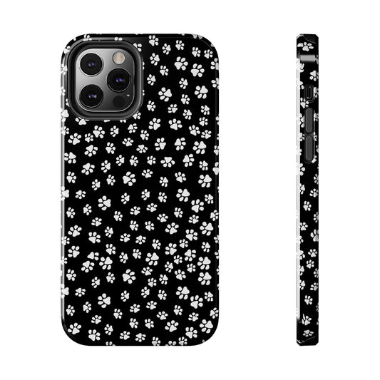 Little Paws Black / White Phone Case
