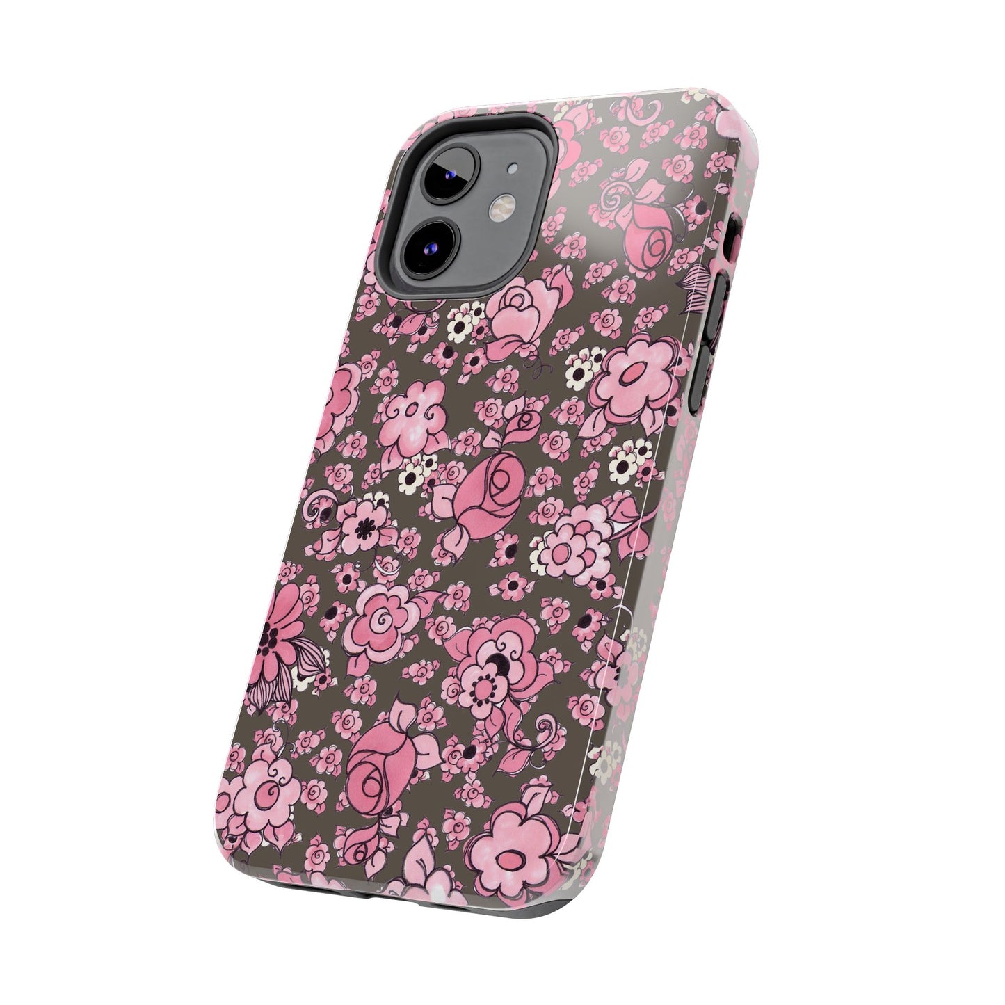 Profuse Posies Mocha Phone Case