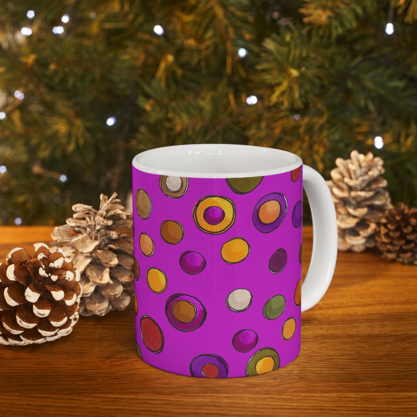 Double Dots Fuchsia Cup