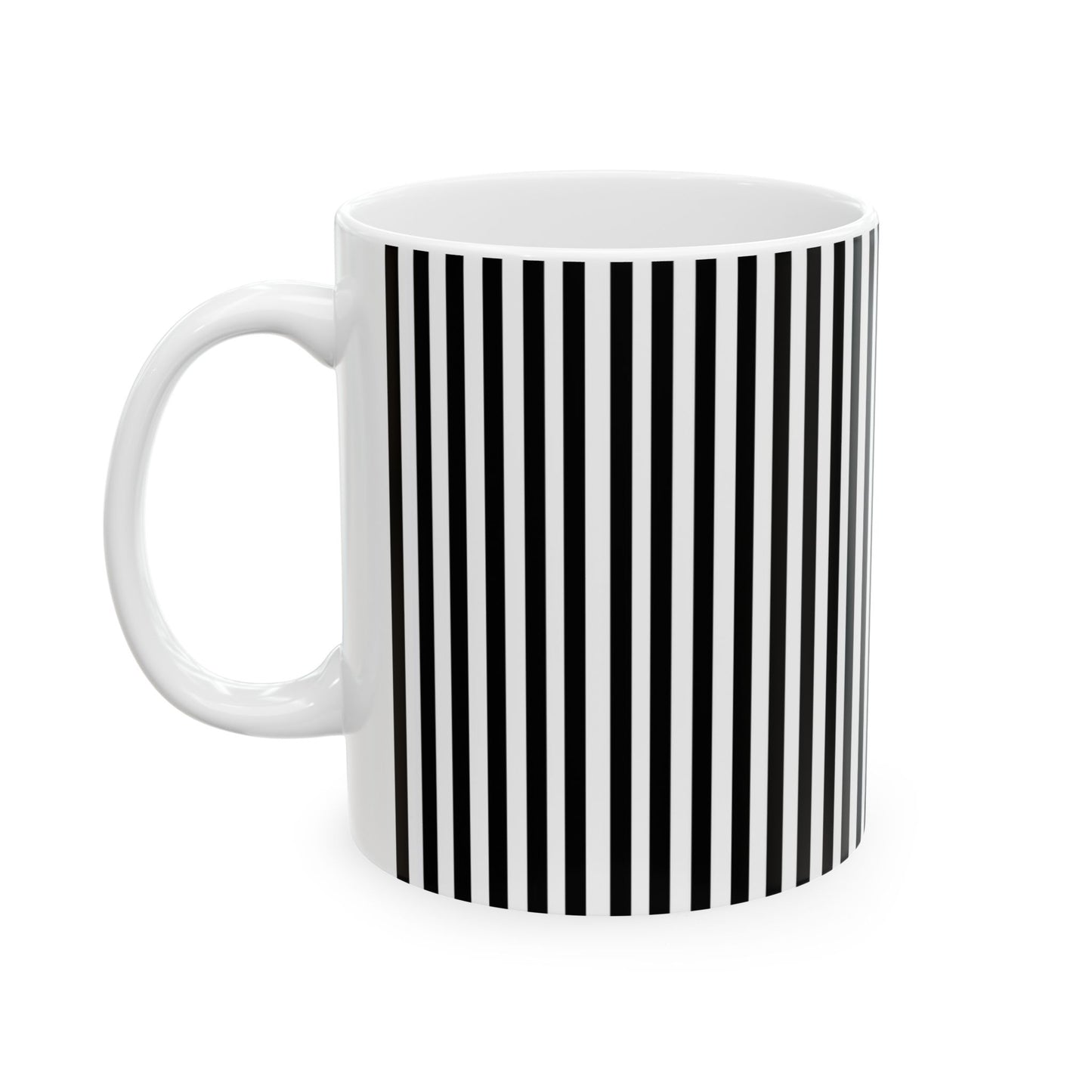 Stripe White / Black Cup