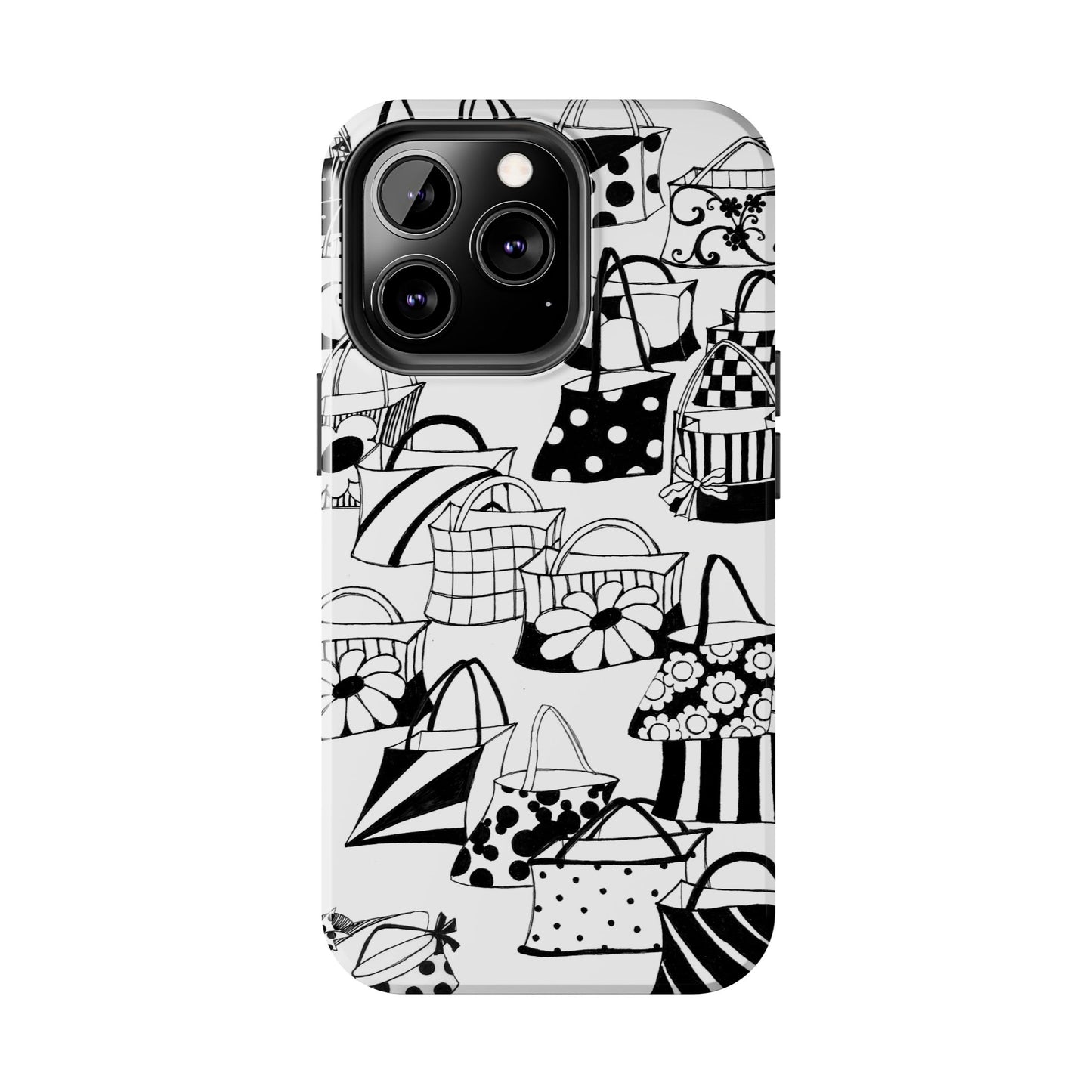 Totes White / Black Phone Case