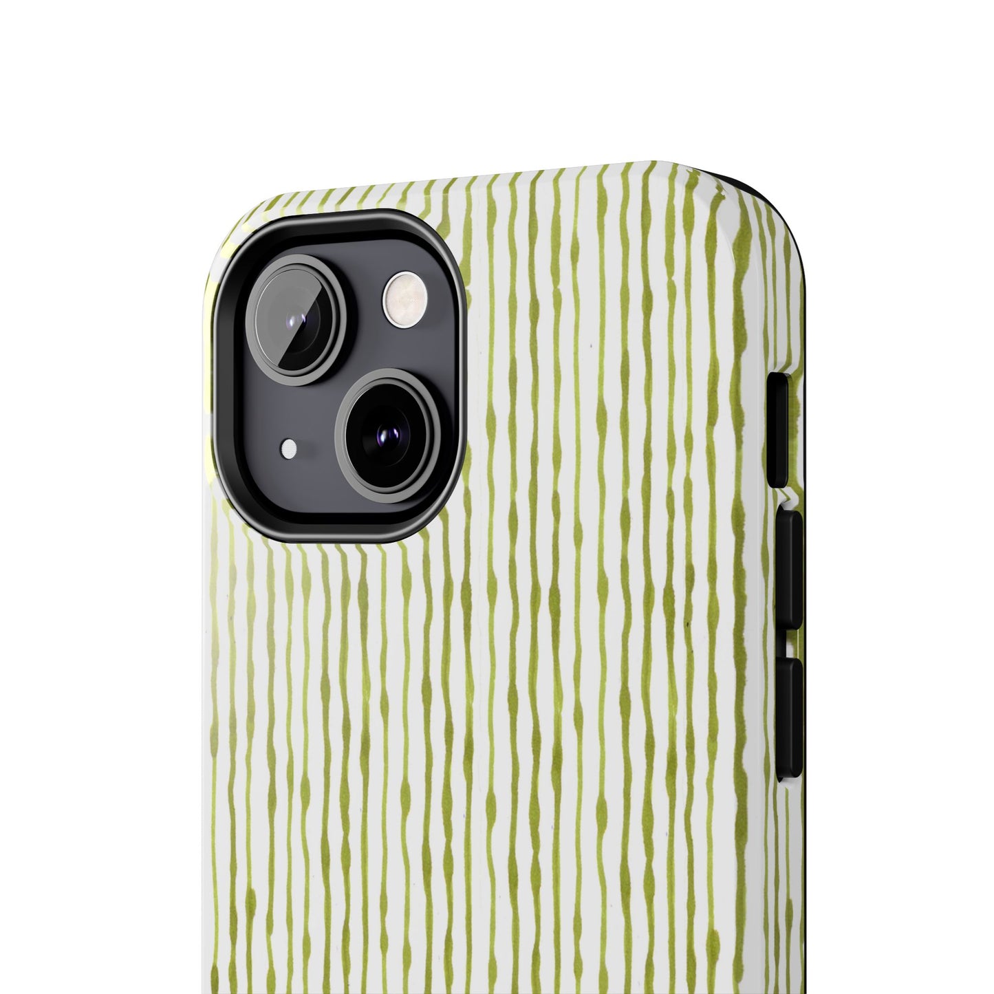 Faux Seersucker White / Green Phone Case