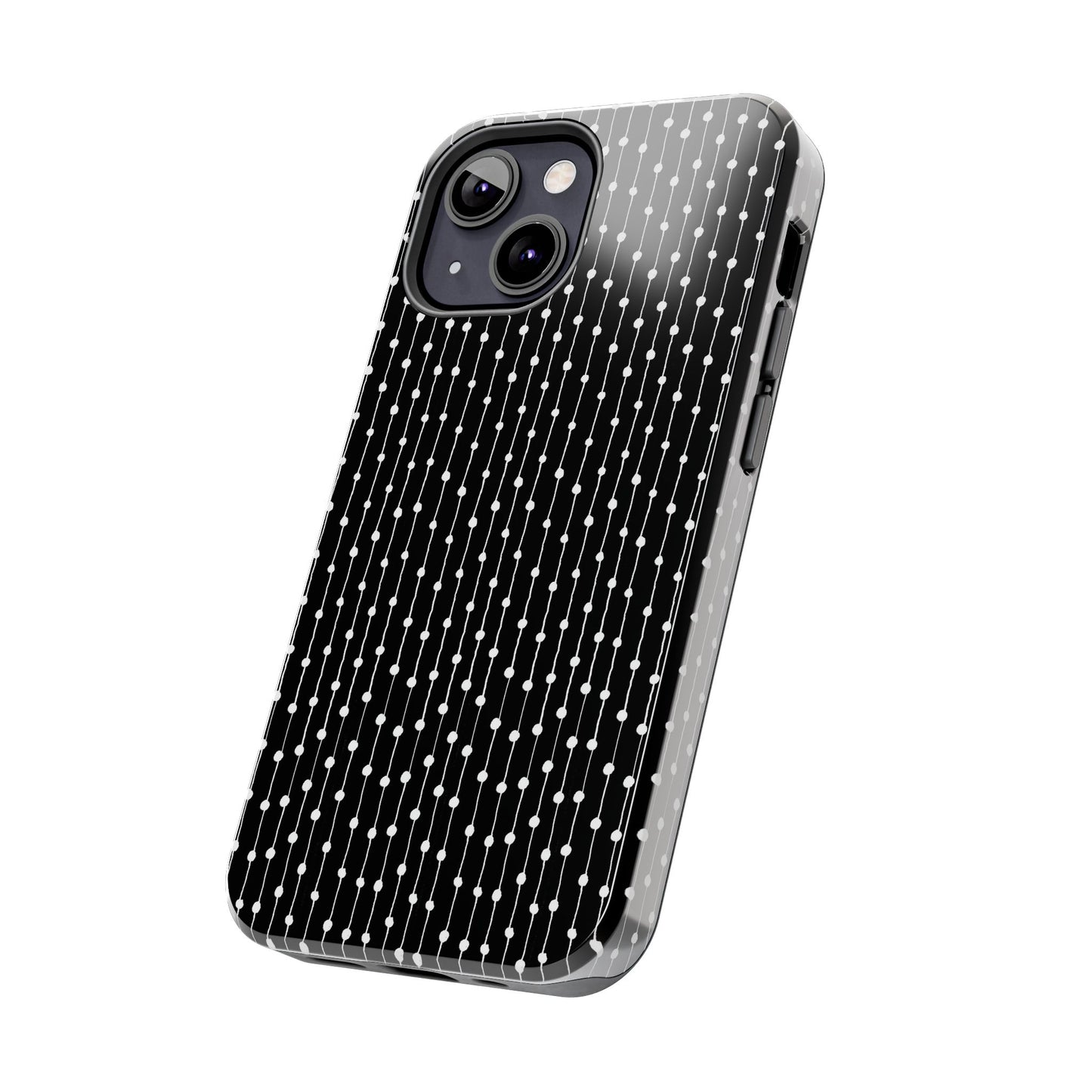 Pin Stripe Black / White Phone Case