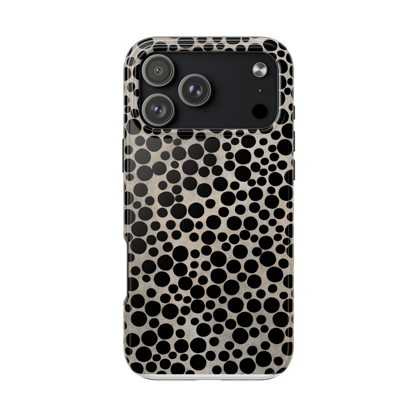 Felt Dots Silver Phone Case