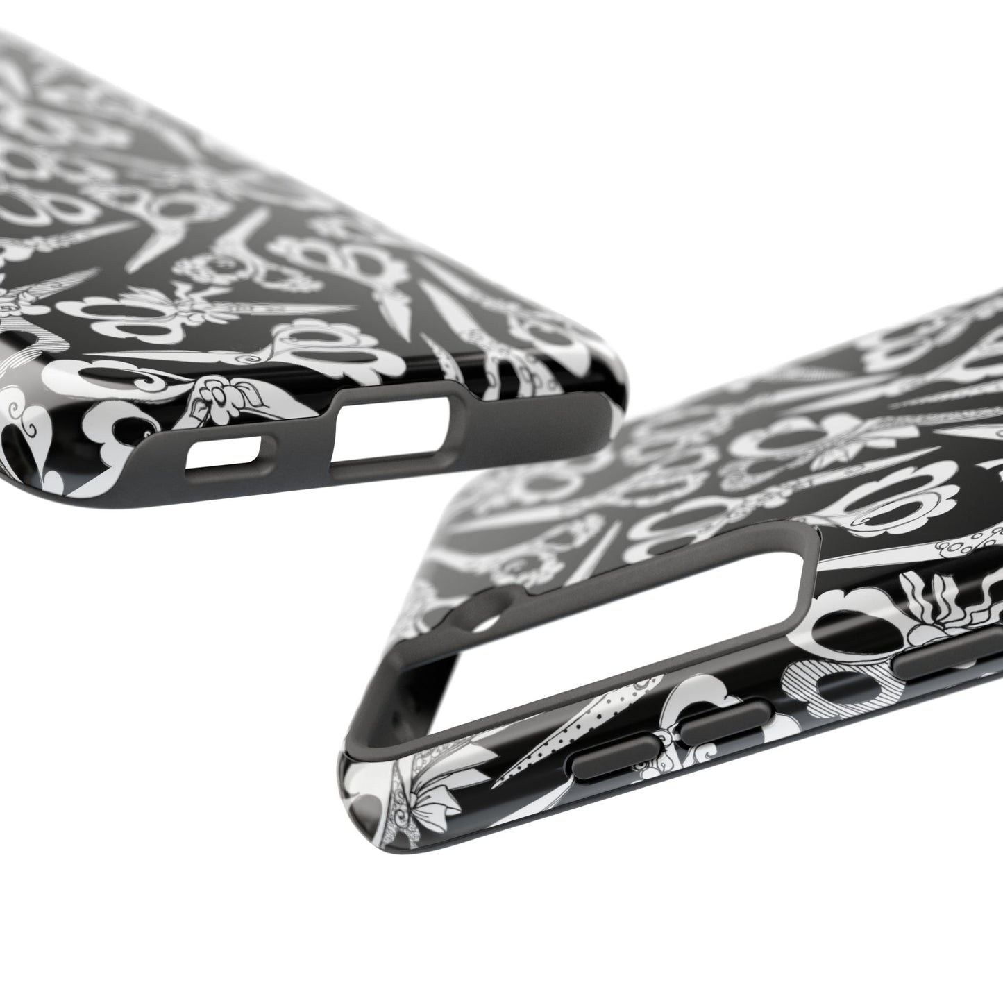 Scissor Blizzard Black Phone Case