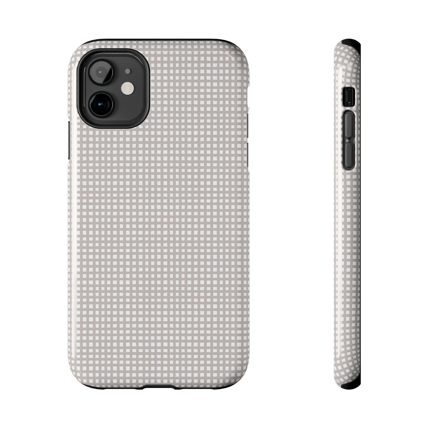 Chipper Check Gray Phone Case