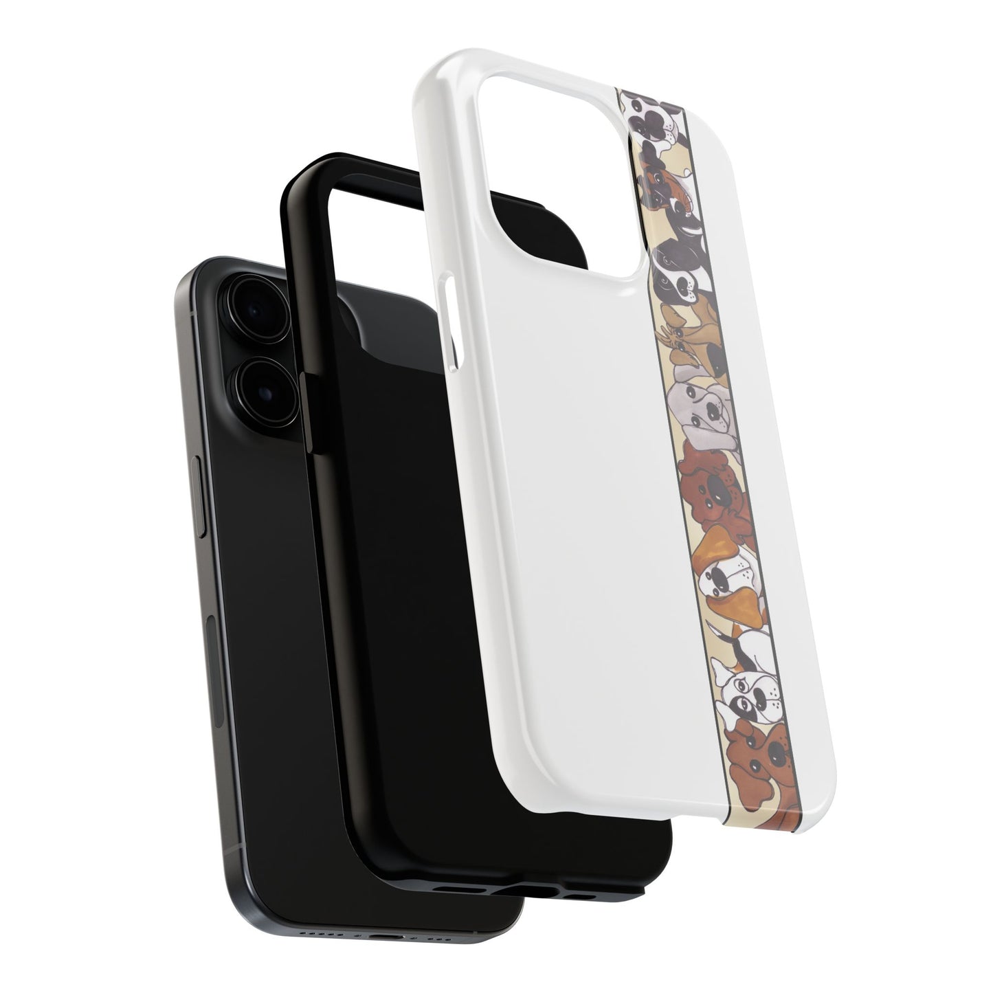 Doggie Delight Border Phone Case