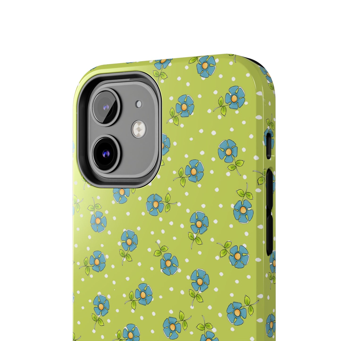 Daisy Dots Green Phone Case