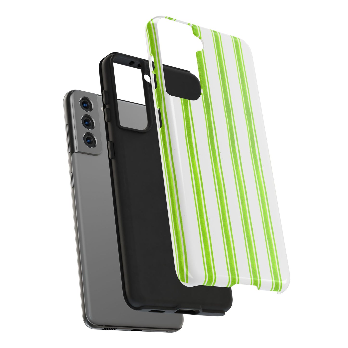 Awning Stripe Lime Phone Case