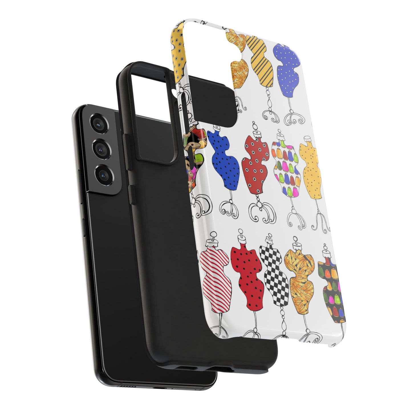 Go Figure White / Multi Phone Case