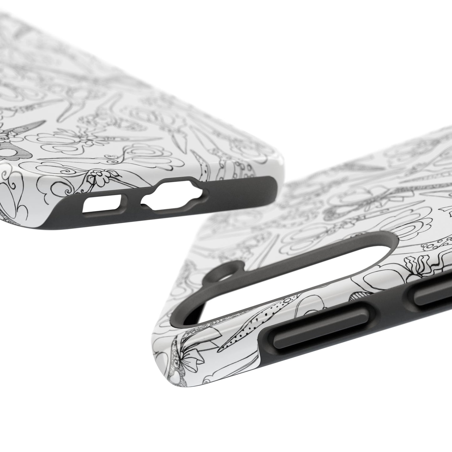 Scissor Blizzard White Phone Case