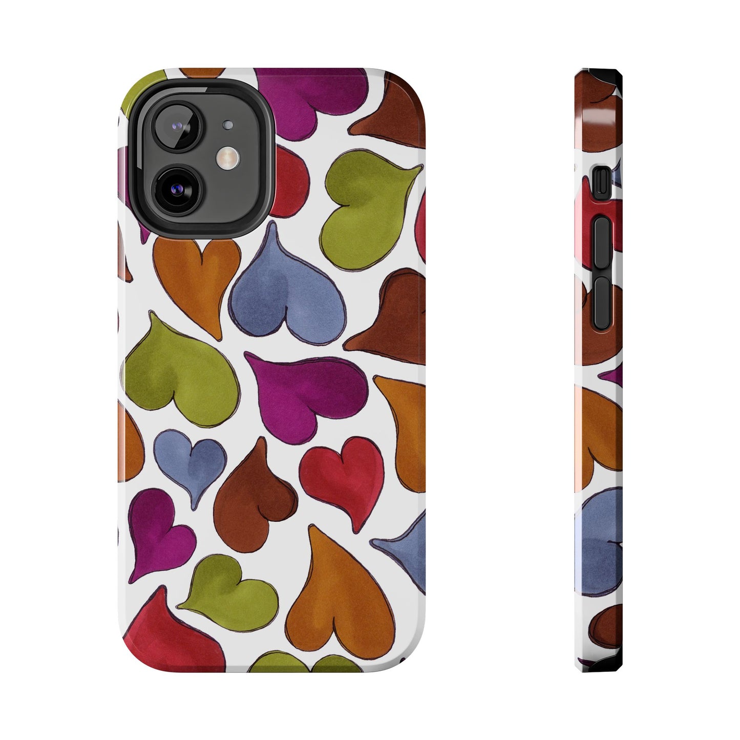 Big Hearted White Phone Case