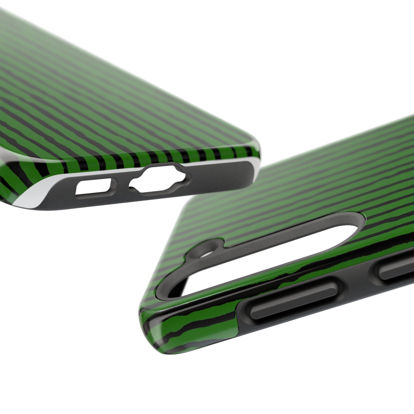 Sorta Stripe Green / Black Phone Case