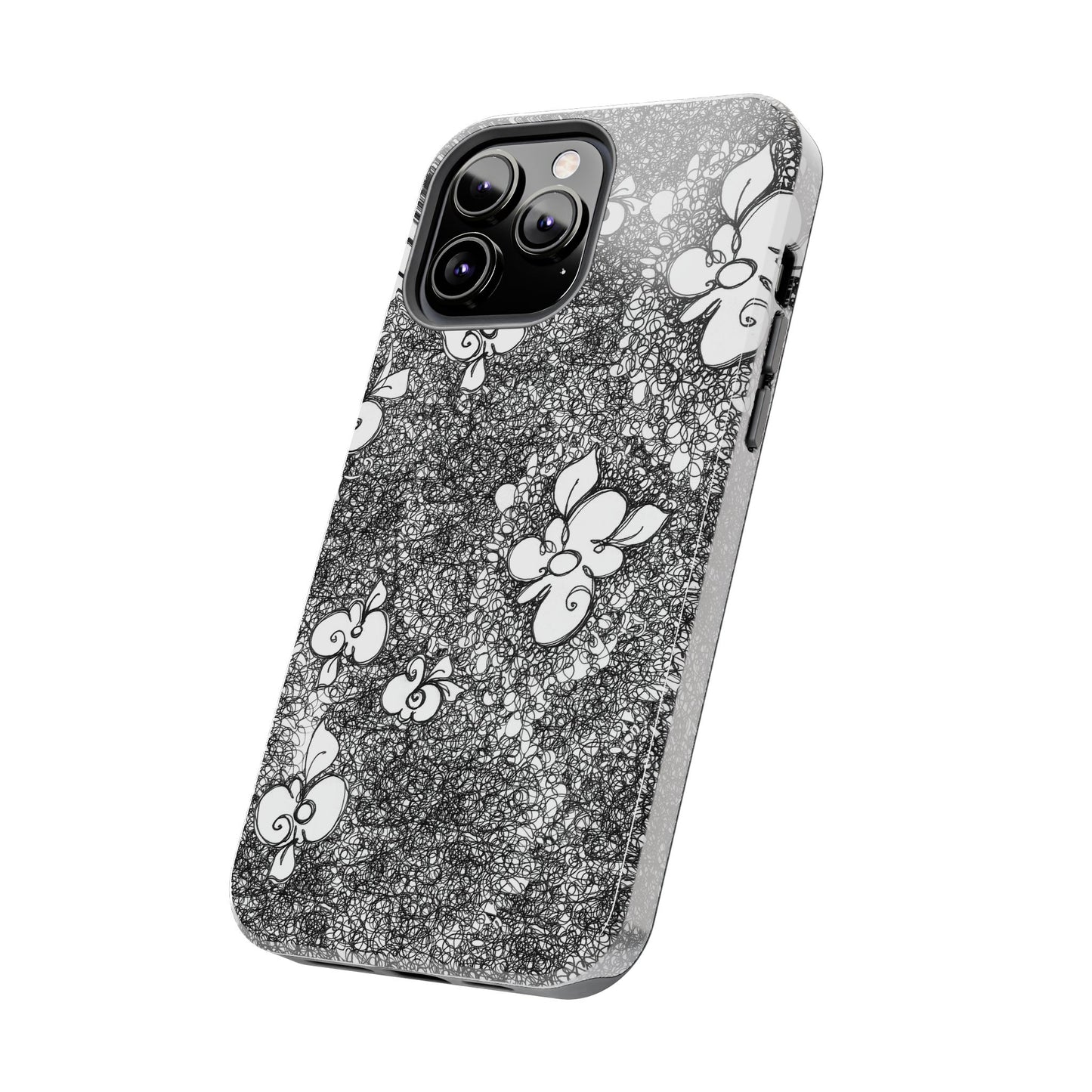 Flower Scribbles Phone Case