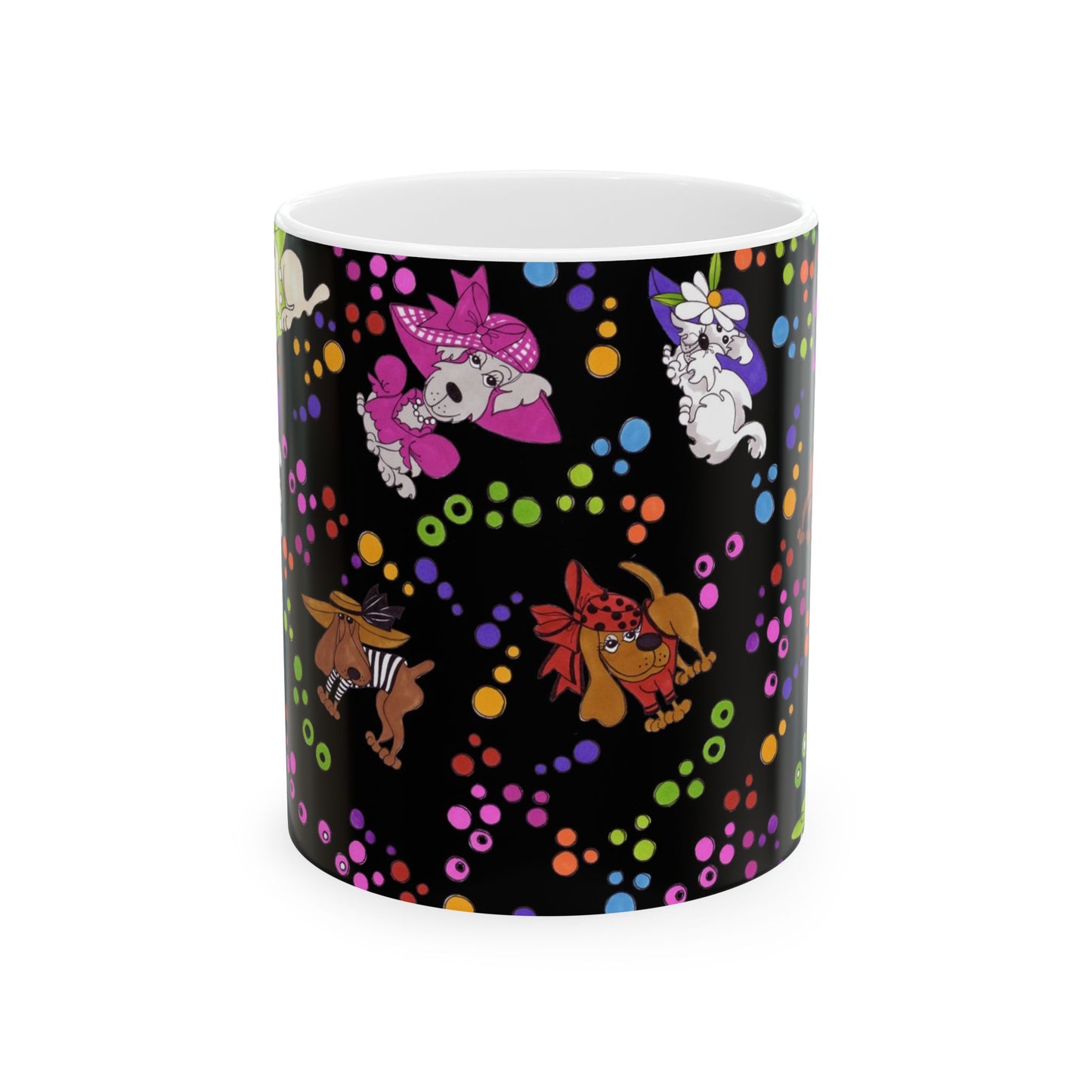 Spot the Dog Black / Multi Cup