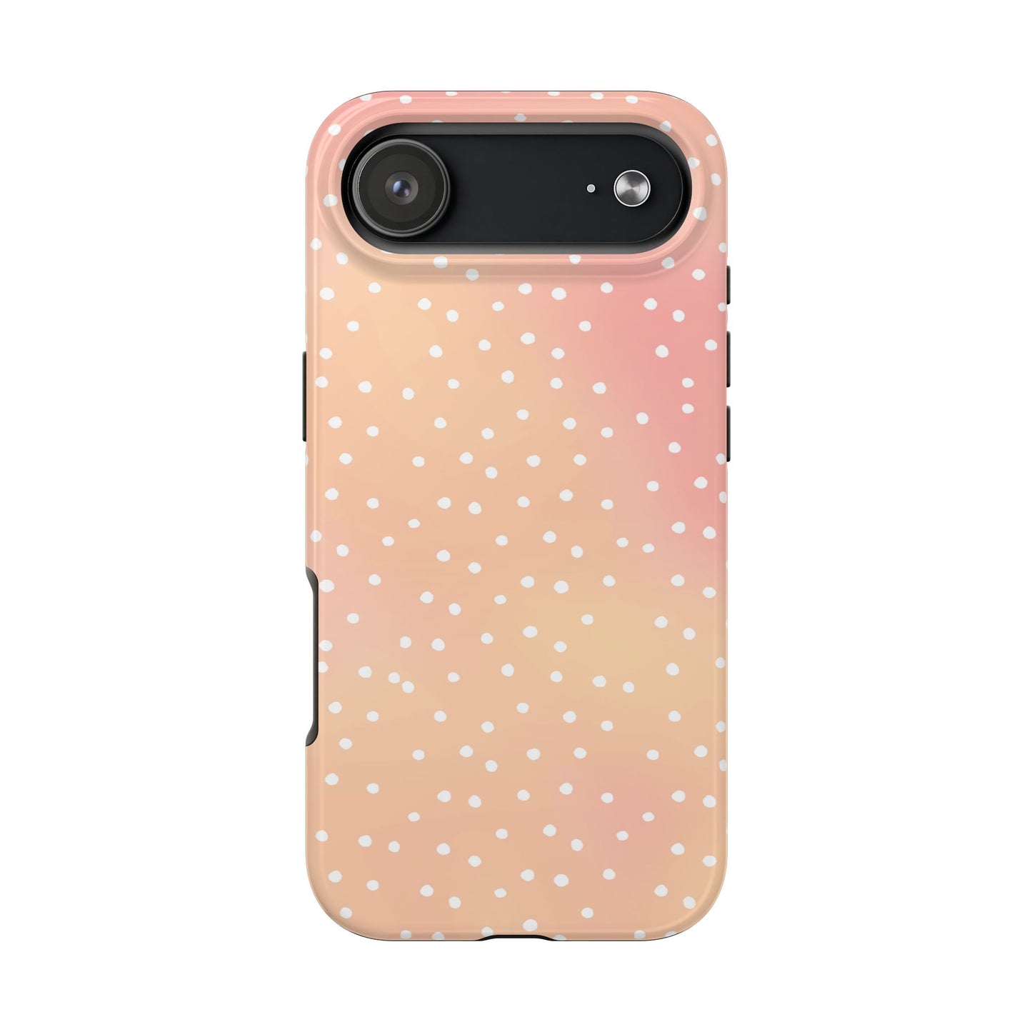 Dinky Dots Peach / White Phone Case