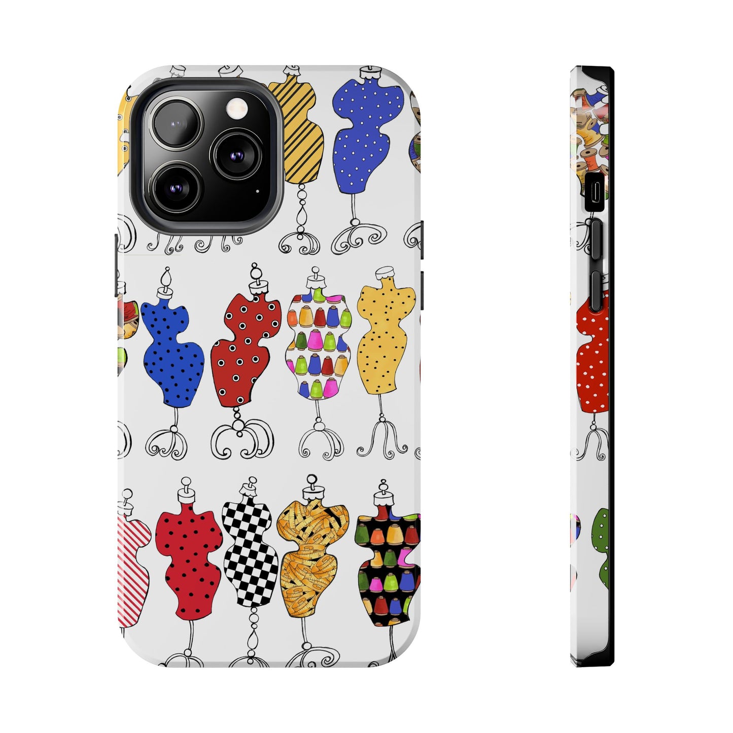 Go Figure White / Multi Phone Case