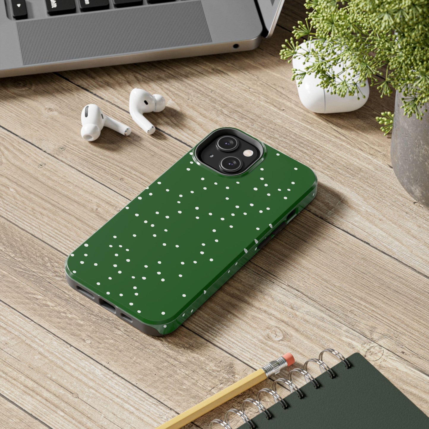 Star Dots Green Phone Case