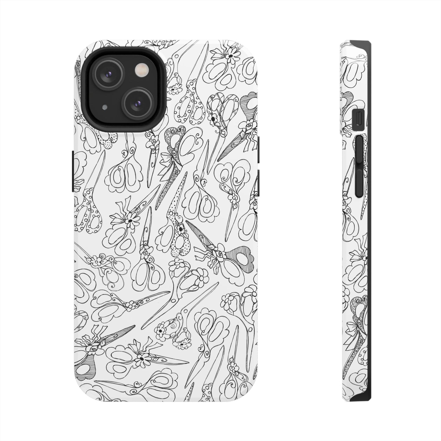 Scissor Blizzard White Phone Case