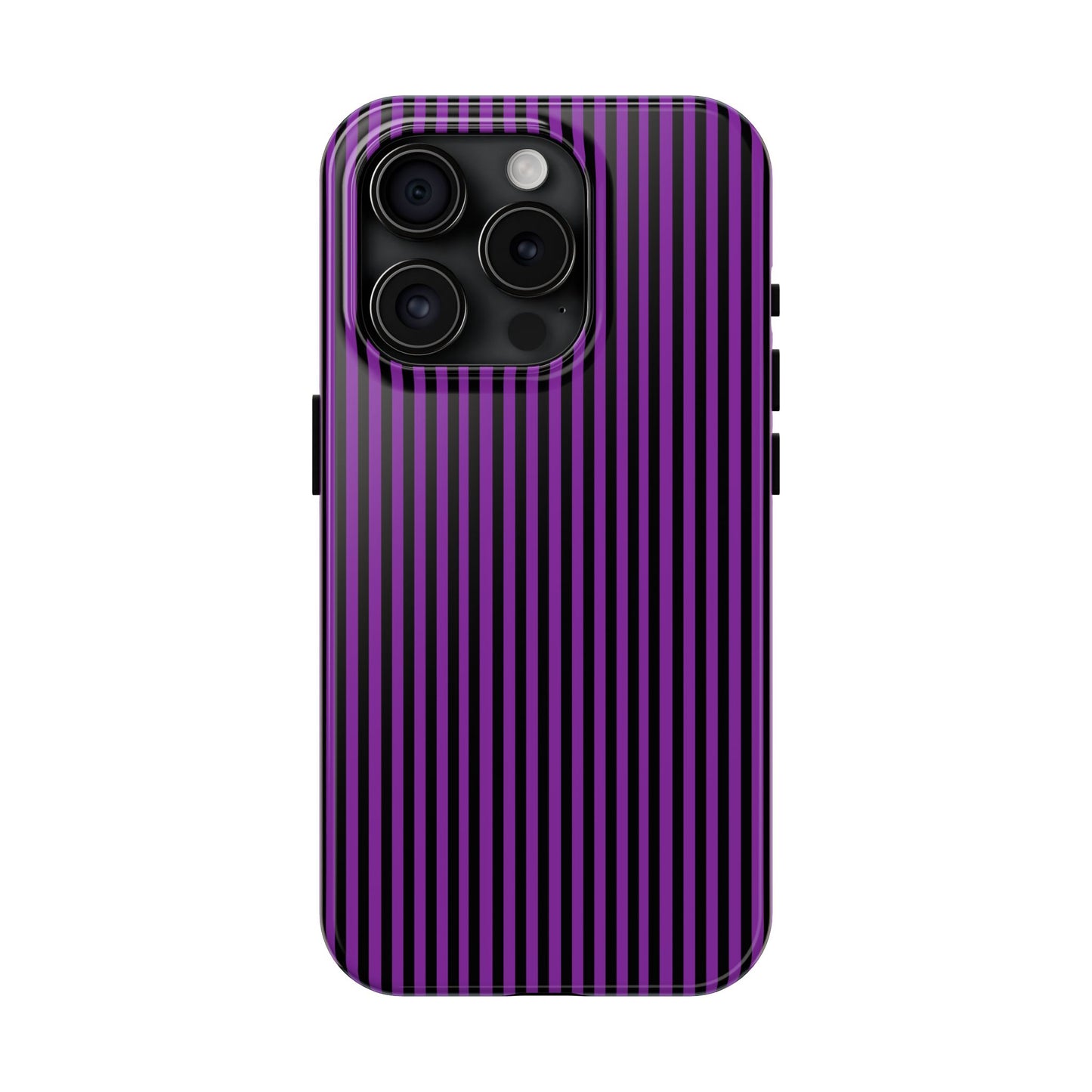 Stripe Purple / Black Phone Case