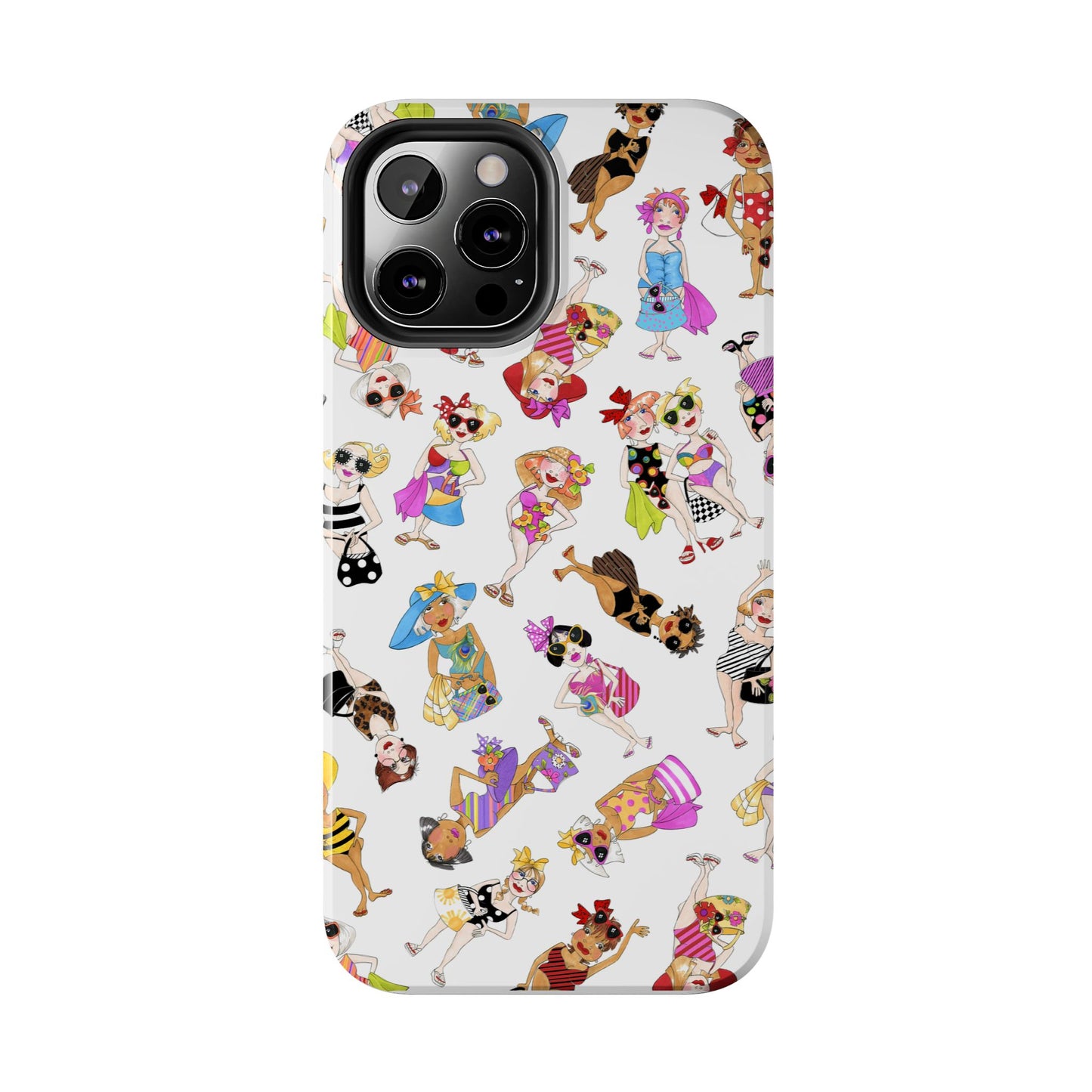 Tossed Beauties White Phone Case