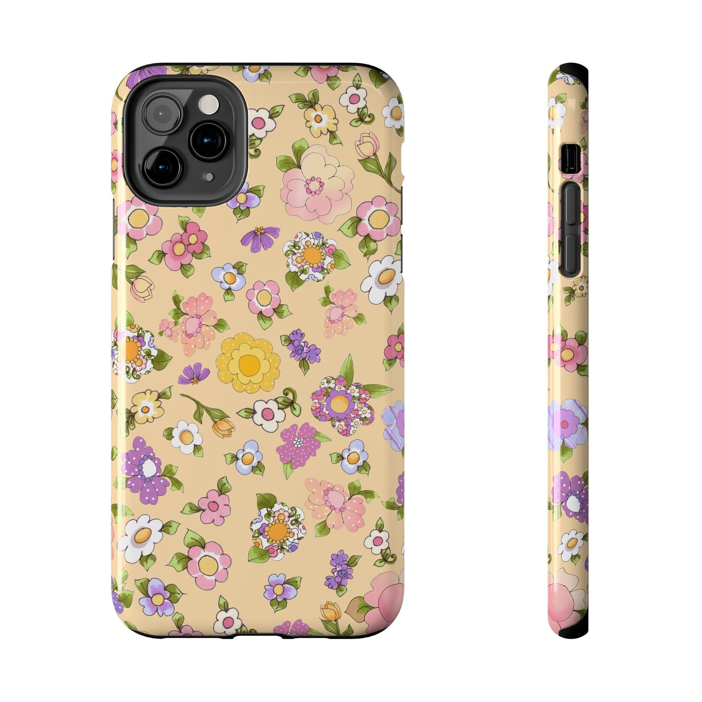 Flowery Yellow Phone Case