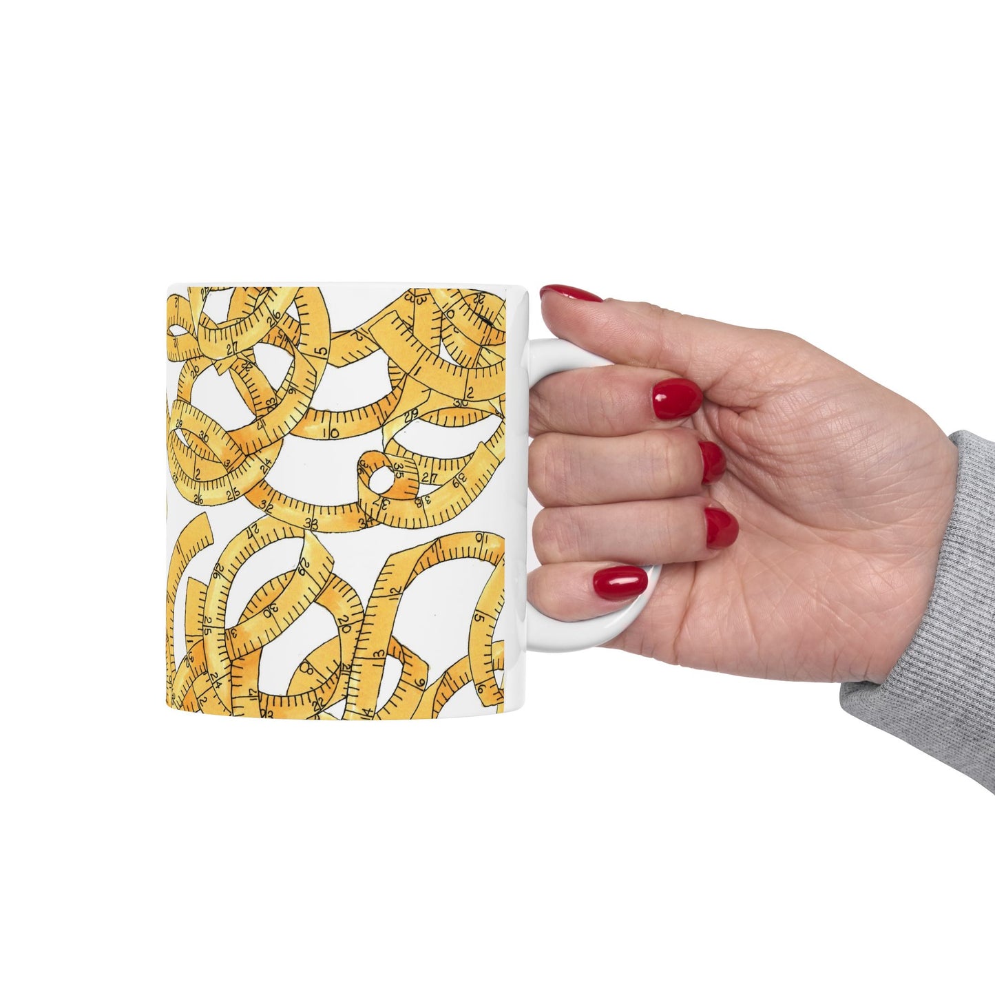 Tape Tangle White Cup