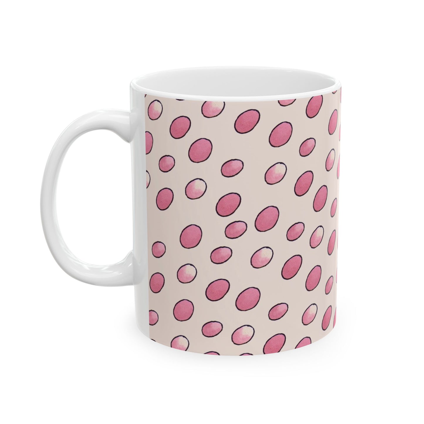 Egg Dots Vanilla / Pink Cup