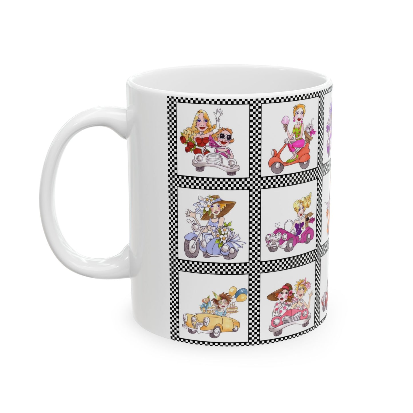 Fast Women Parade Checkerboard Cup