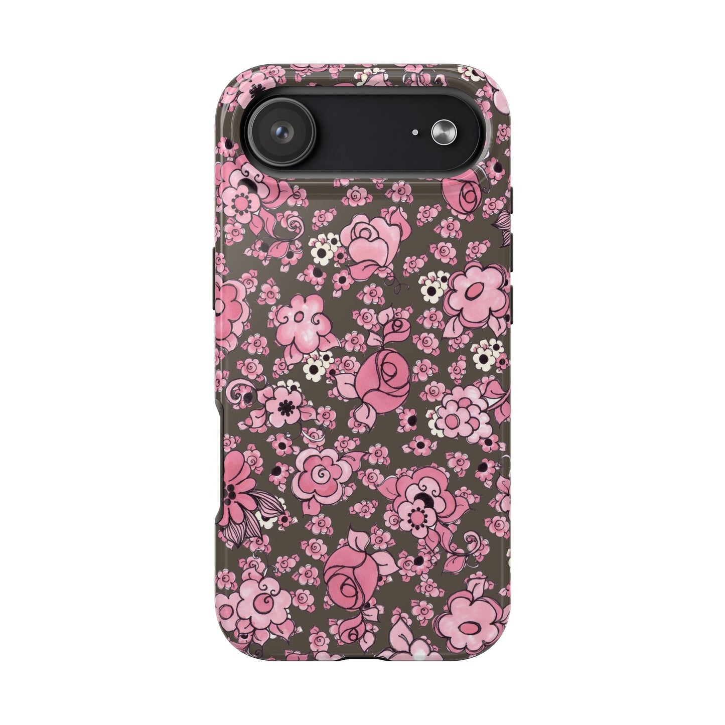 Profuse Posies Mocha Phone Case