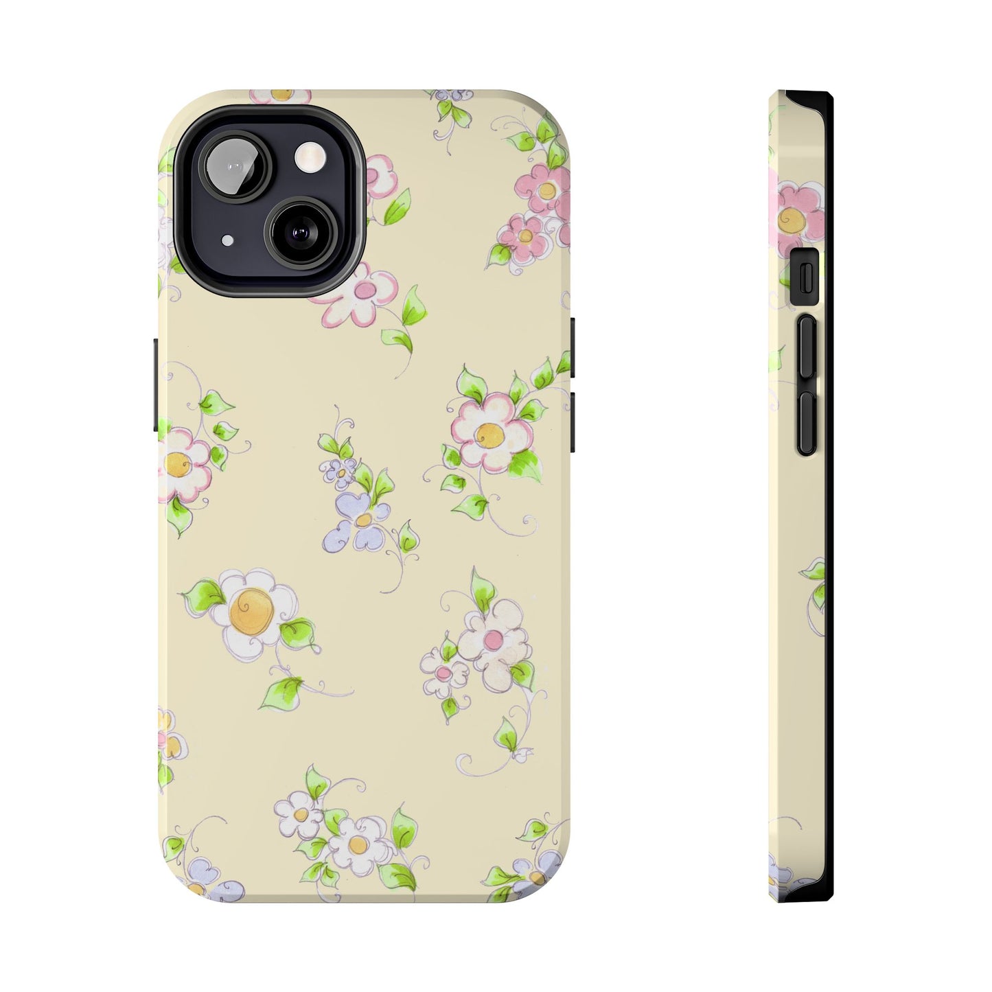 Precious Posies Yellow Phone Case