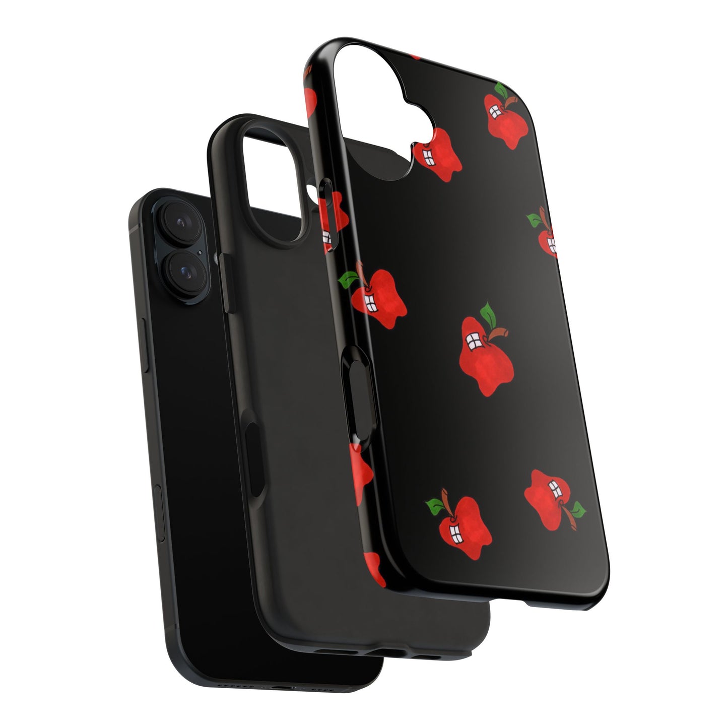 Flying Apples Black Phone Case