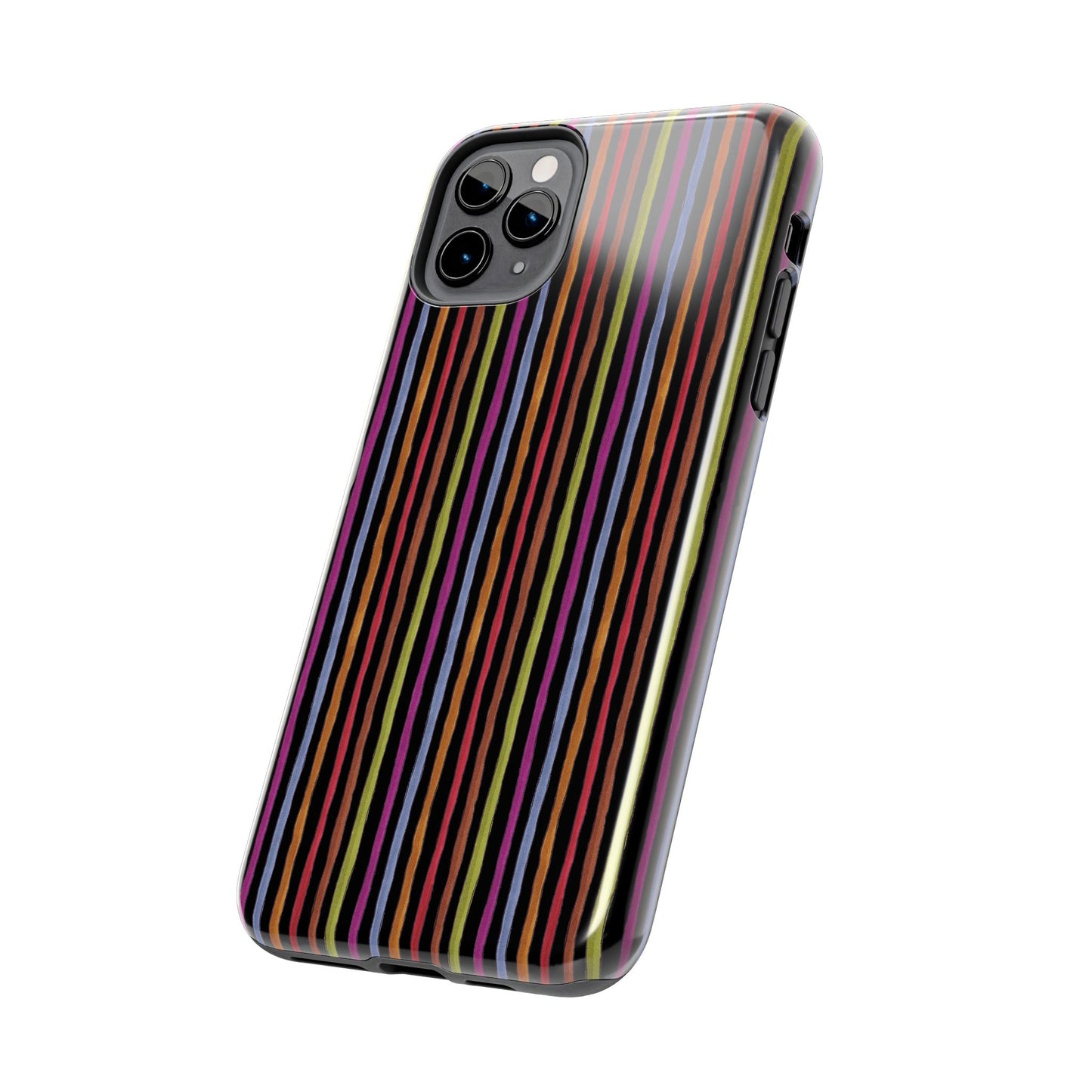 Stripe Black Phone Case