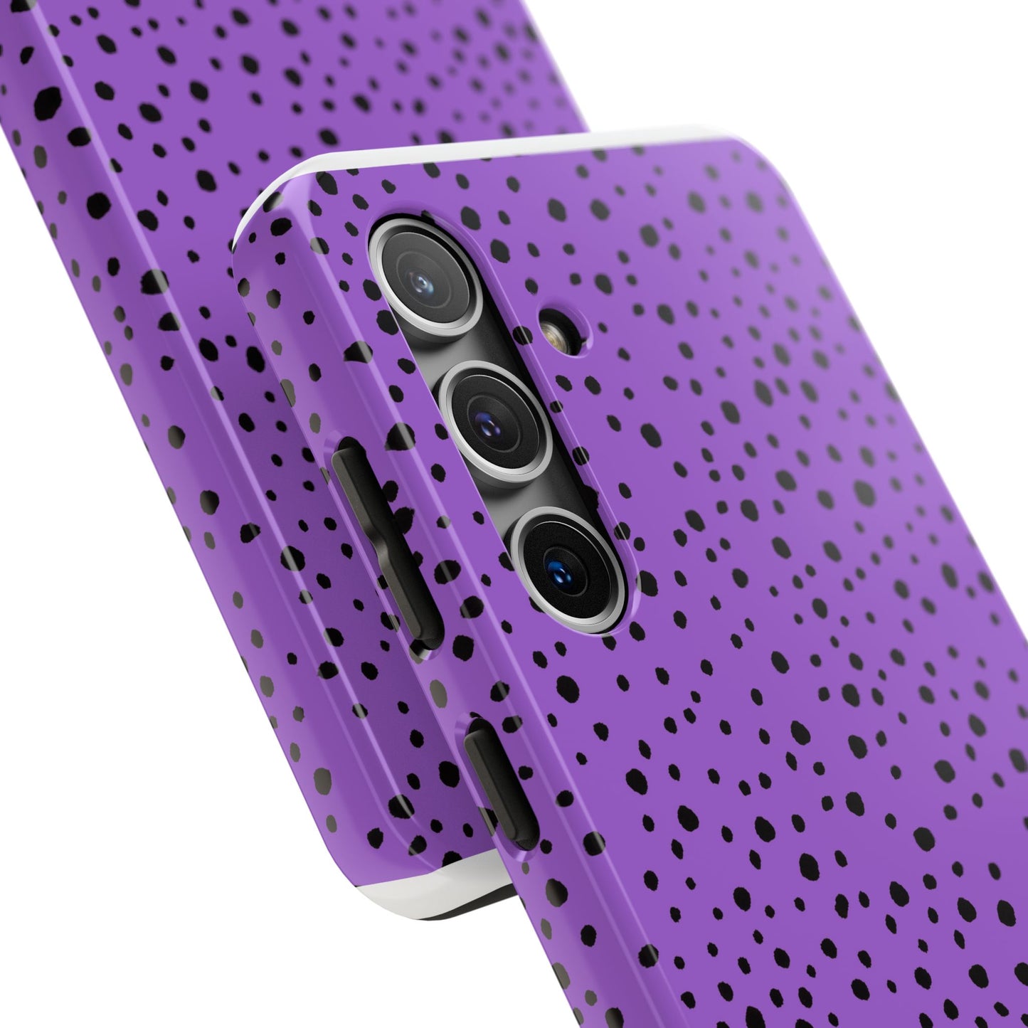 Pepper Dots Purple / Black Phone Case