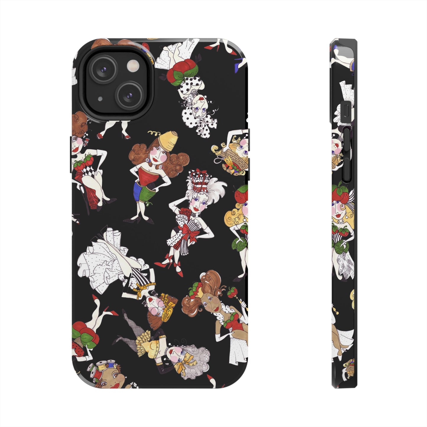 Sew Tossed Black Phone Case