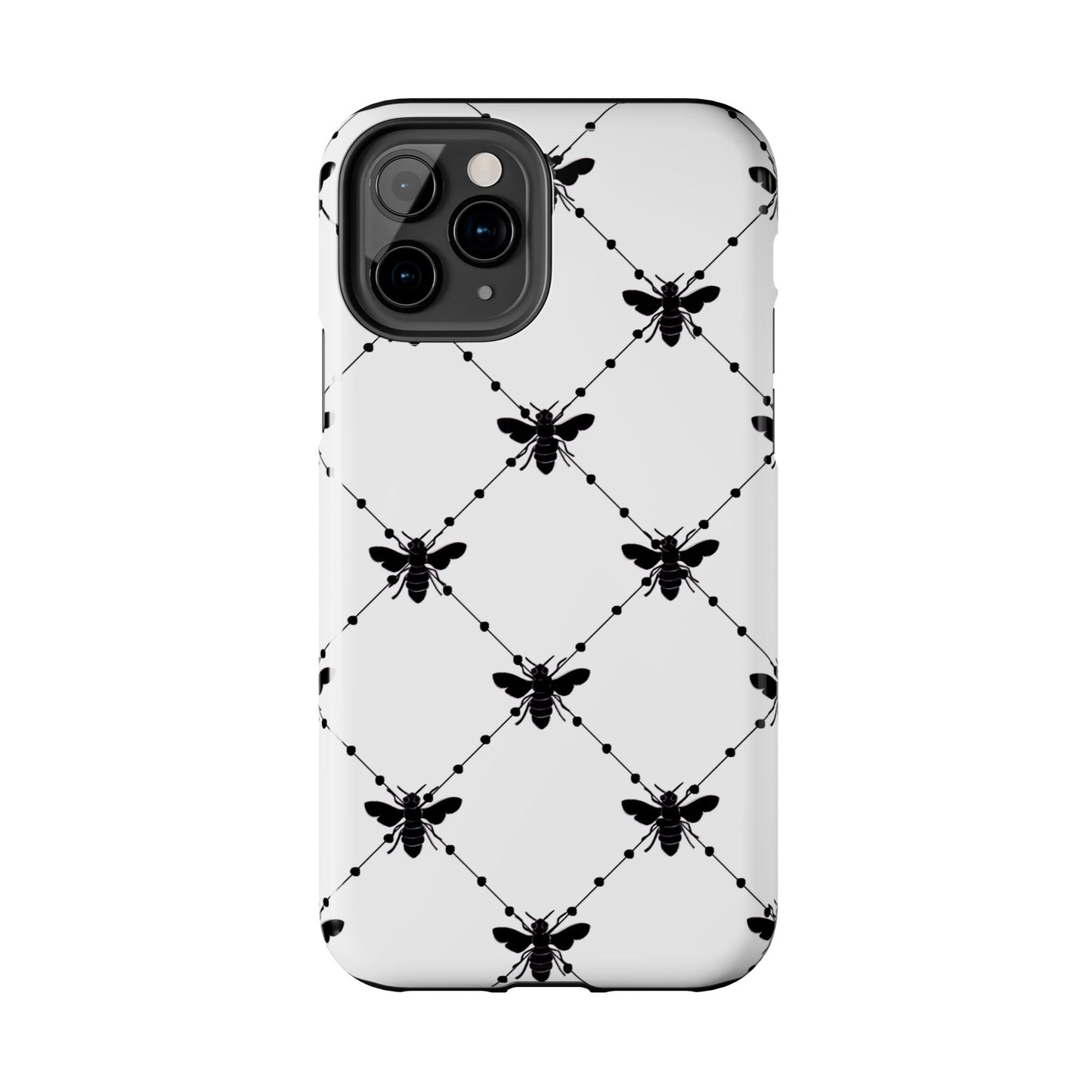 Beaded Bees White Phone Case