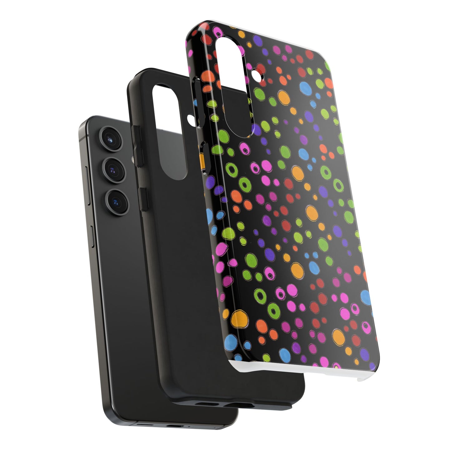 Dog Dots Black / Multi Phone Case
