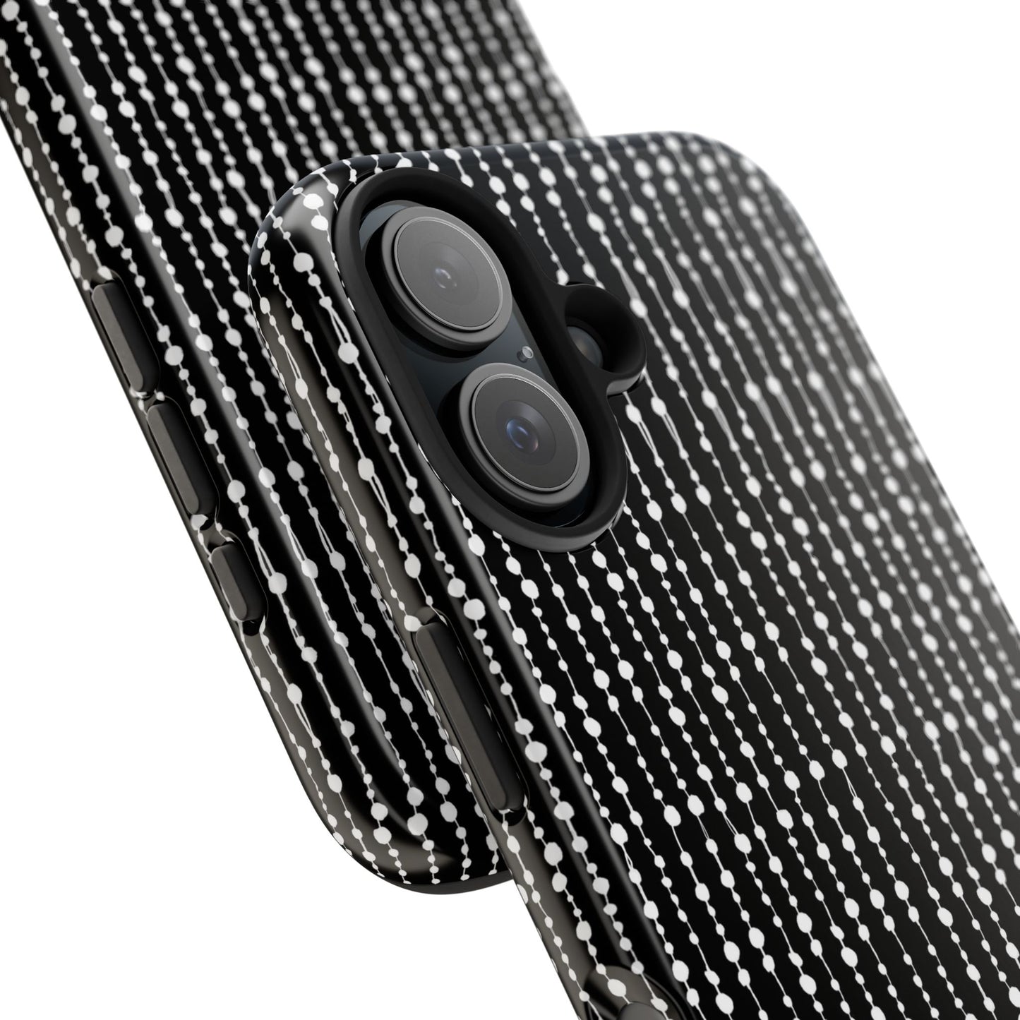 Beaded Curtain Black / White Phone Case