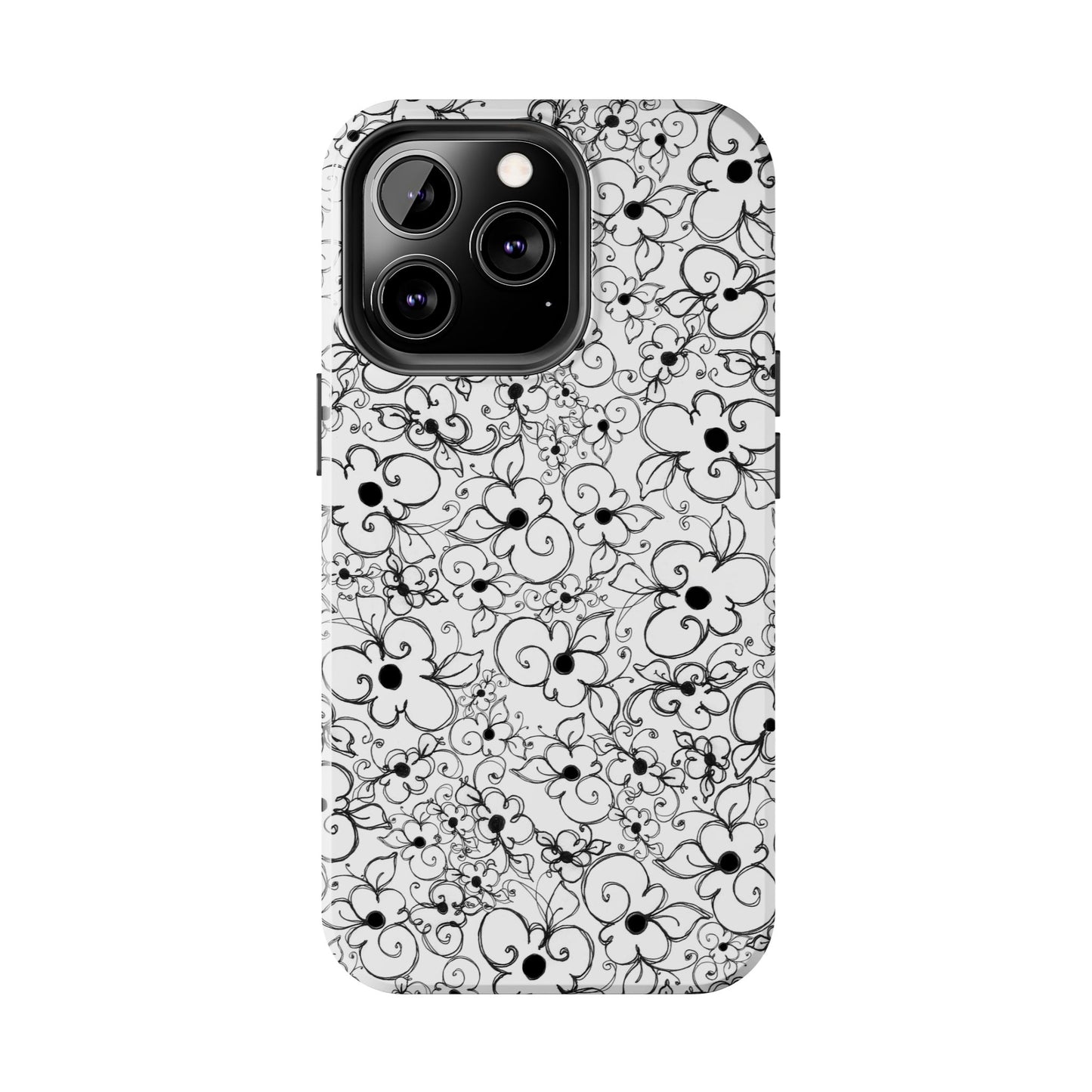 Dog Daisies White Phone Case