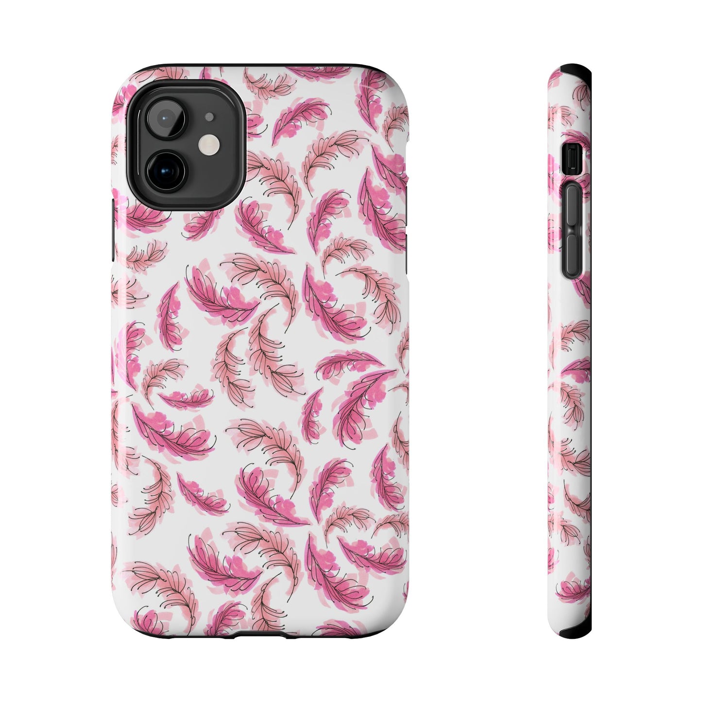 Flam Feathers White Phone Case