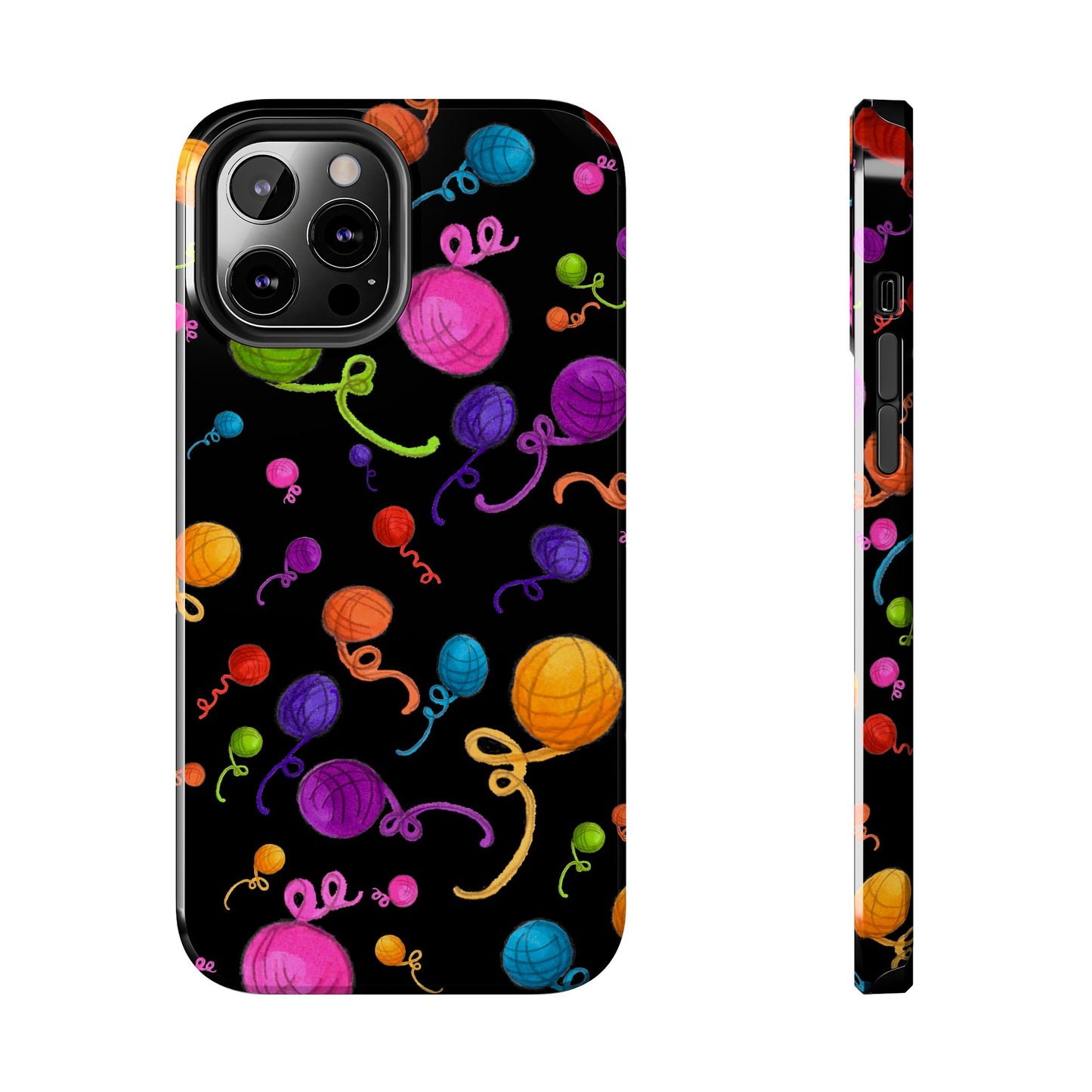 Yarniverse Black Phone Case