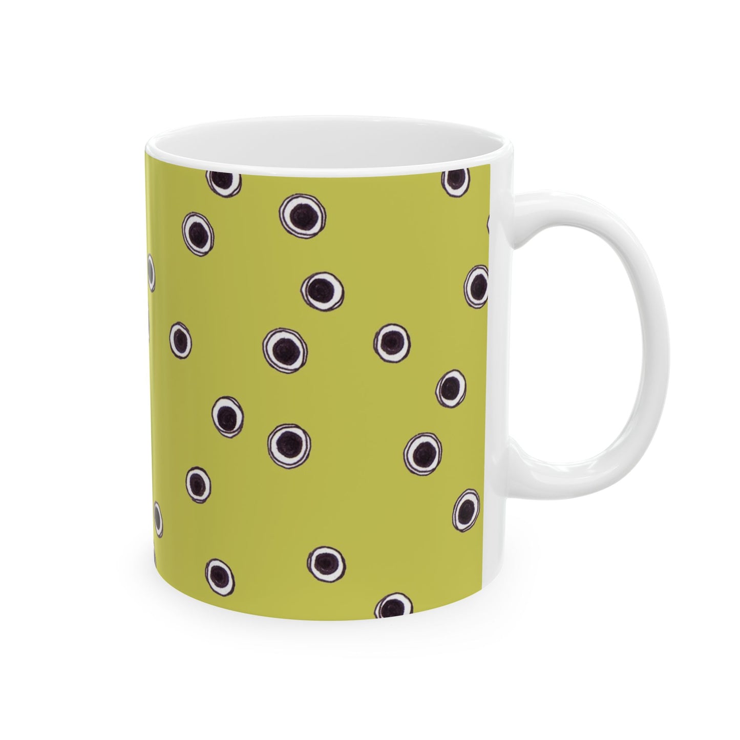 Halo Dots Green / Black Cup