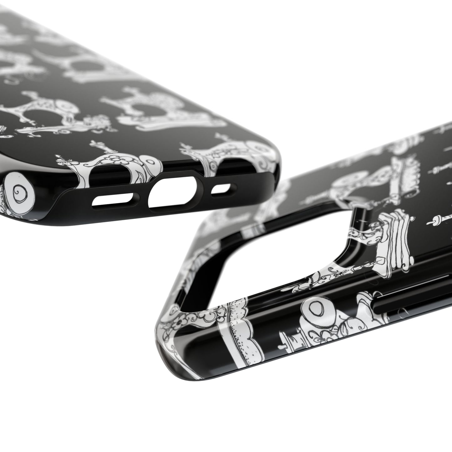 Sew Sew Black / White Phone Case