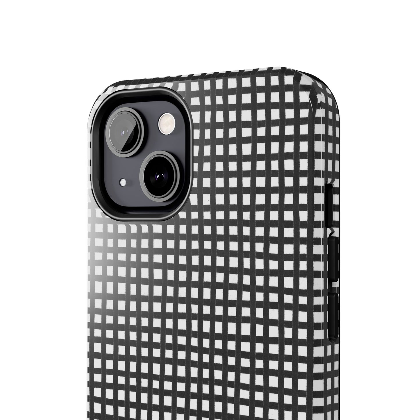 Chipper Check Black / White Phone Case