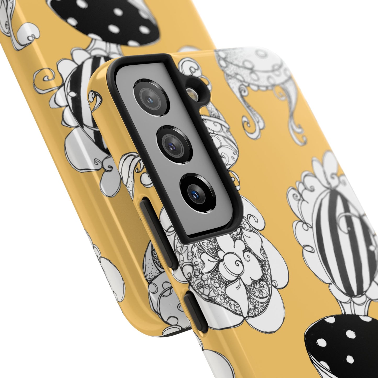 Bistro Chairs Yellow Phone Case