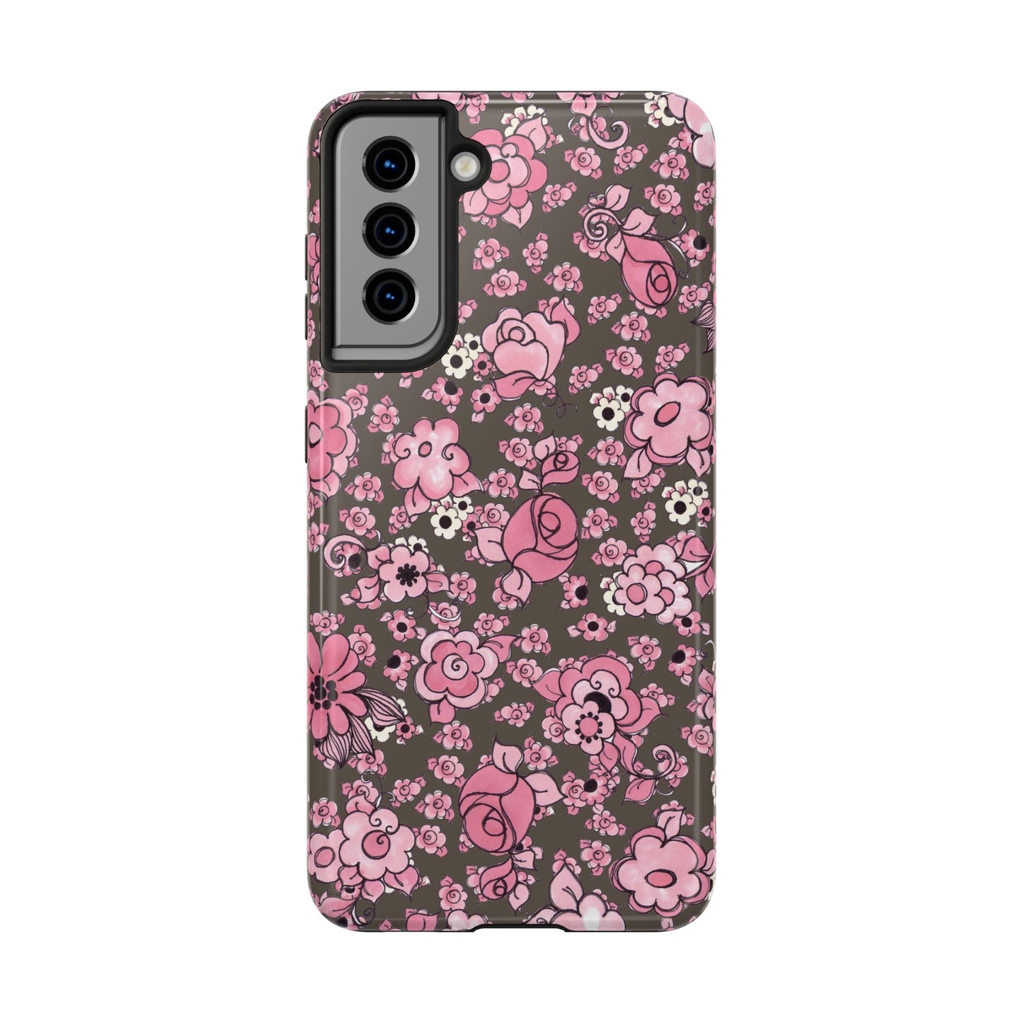 Profuse Posies Mocha Phone Case