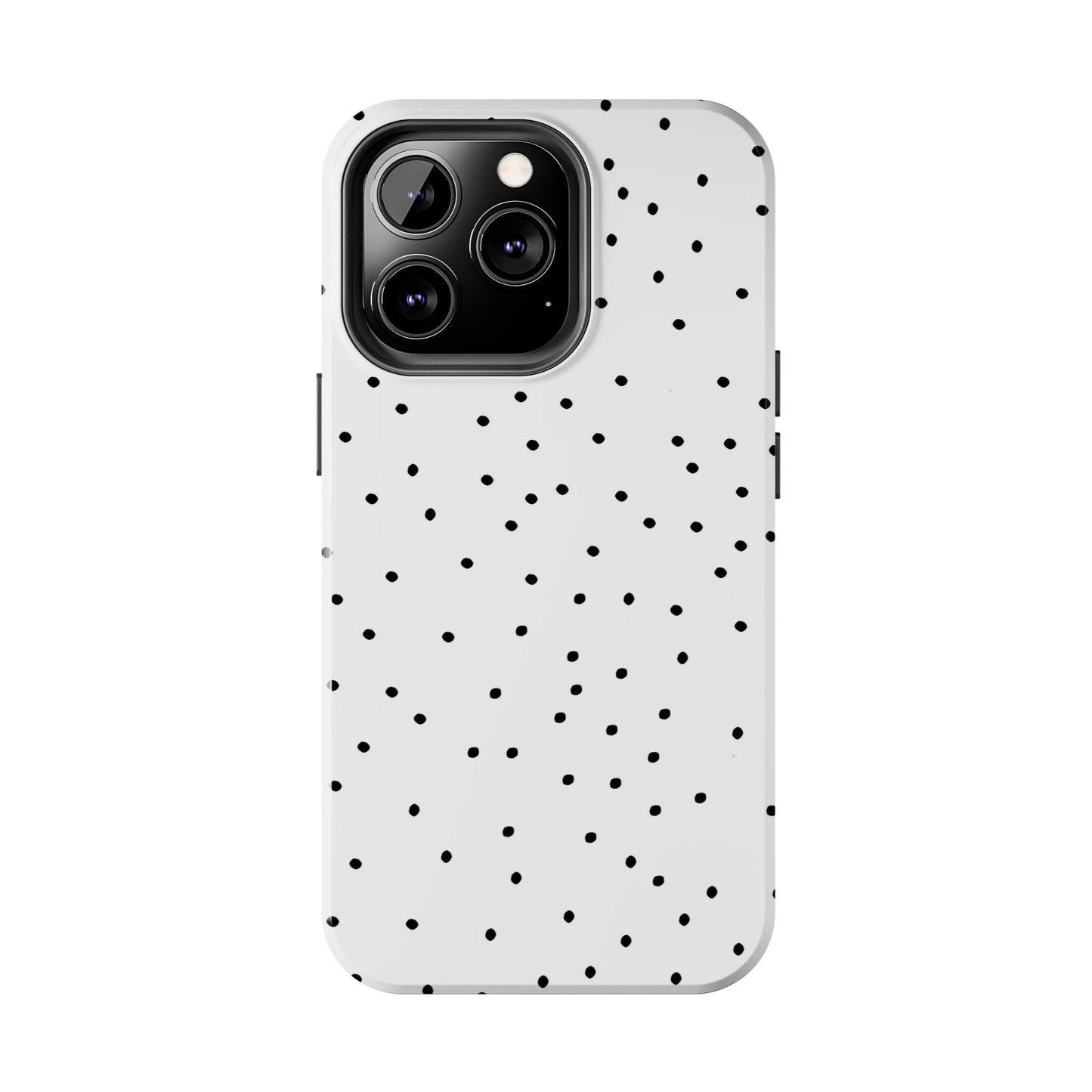 Space Dots White / Black Phone Case