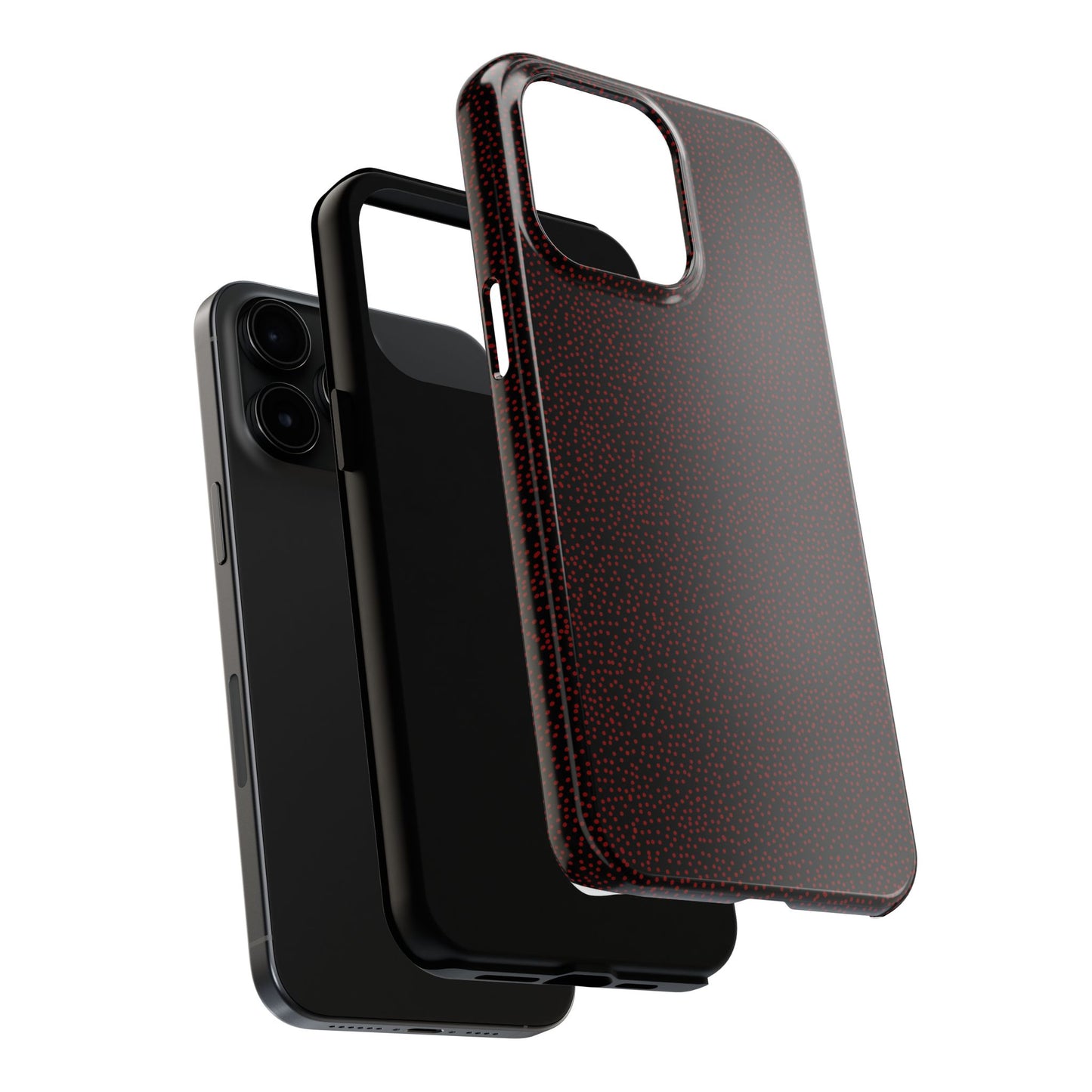 Mini Dot Black / Red Phone Case