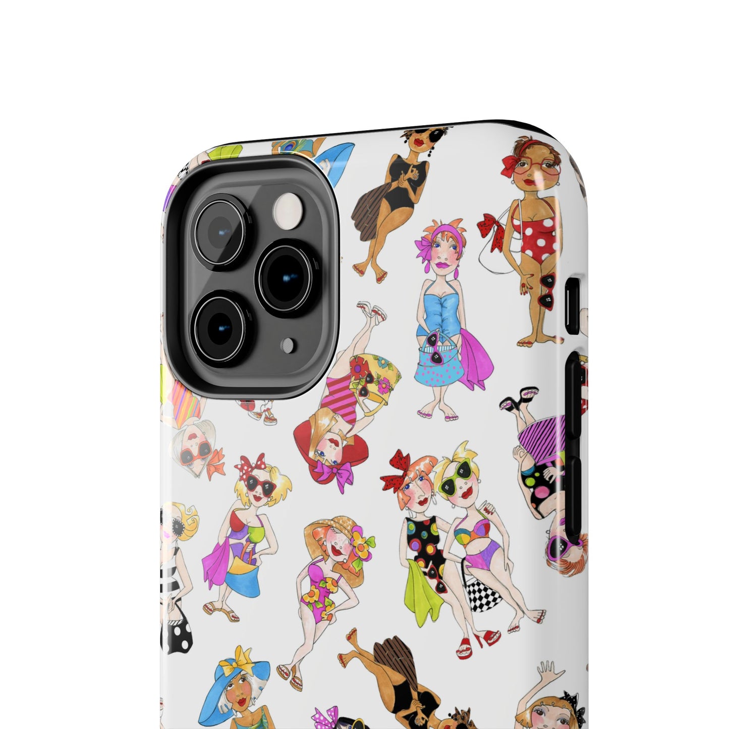 Tossed Beauties White Phone Case
